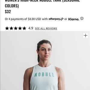 WOMEN'S HIGH-NECK NOBULL TANK